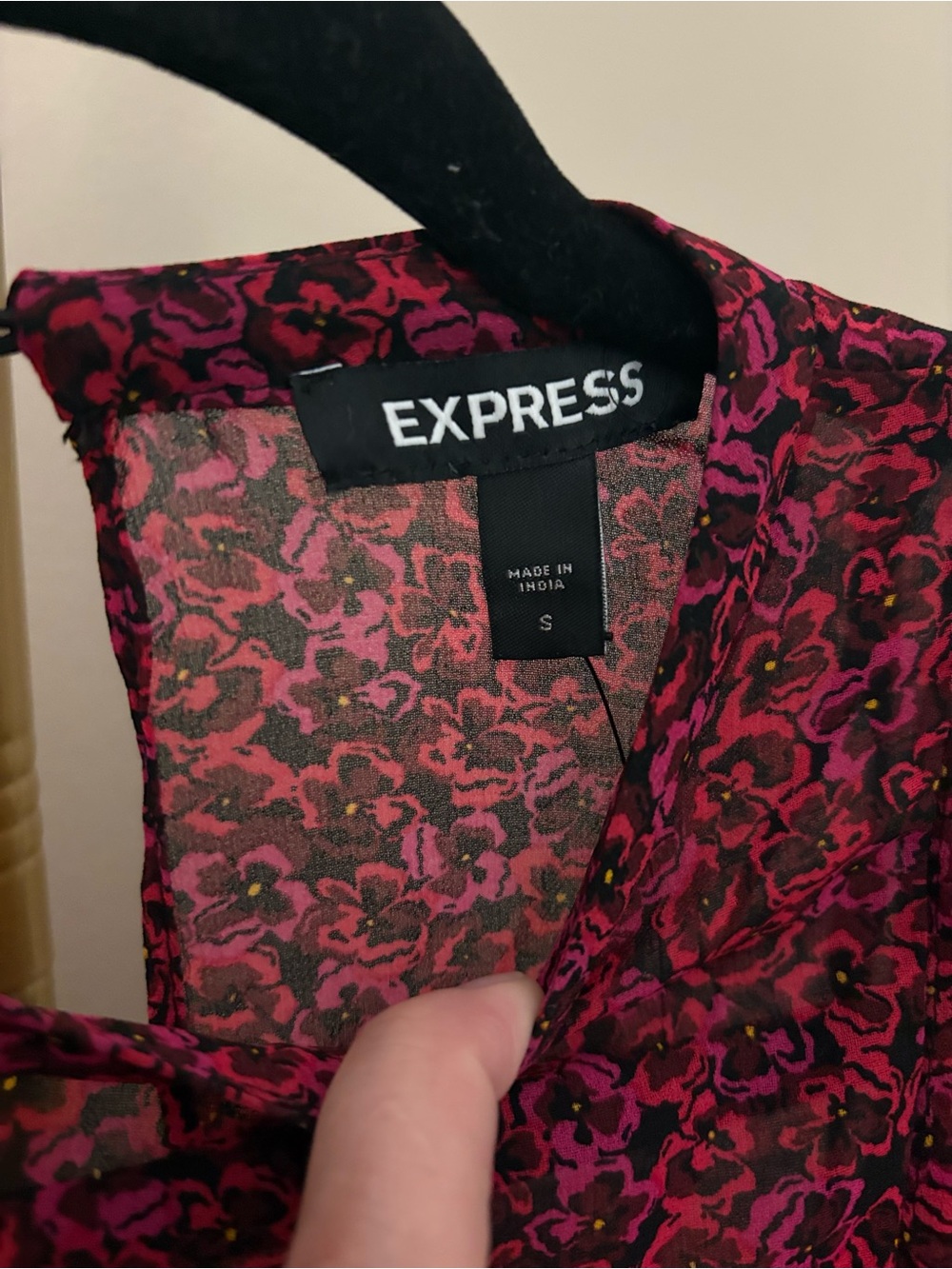 Express Pink Ruched-Detail Mini Dress - Picture 7 of 7